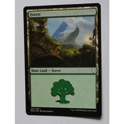 Magic the Gathering MTG CCG: Dominaria - # 267 Forest (A) 2018 WotC