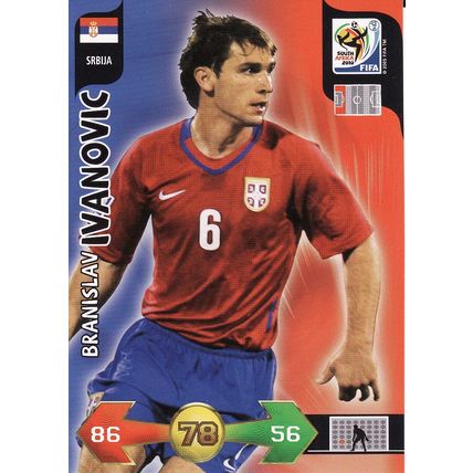 Adrenalyn XL World Cup 2010 Branislav Ivanovic Serbia