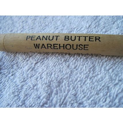 Galveston Island Peanut Butter Warehouse Round Wooden Toothpick Holder Tube TX