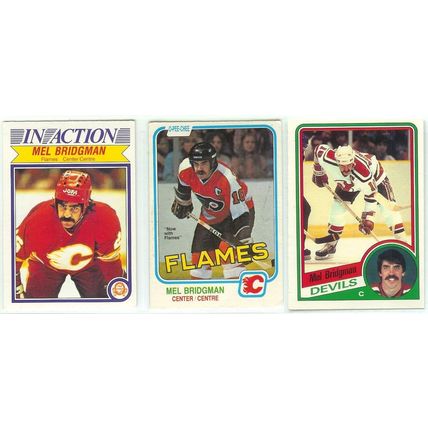 Mel Bridgman 3x card lot