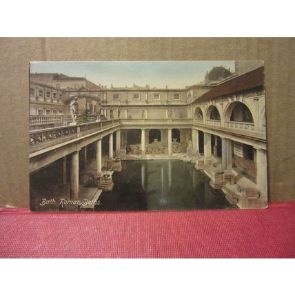 ROMAN BATHS, BATH. unused vintage postcard by F. Frith /