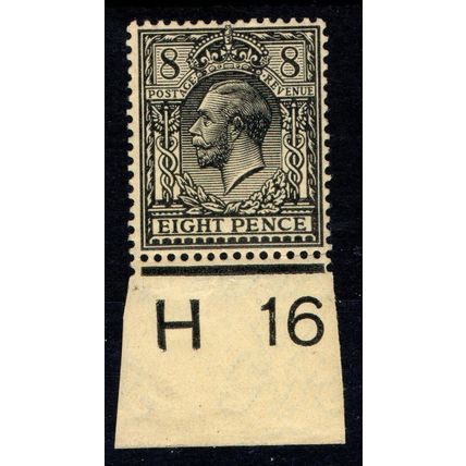 Sg390 8d Black/yellow H16 Control single mint never hinged (G275)