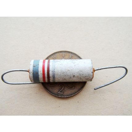 820Ω Carbon Ceramic Erie 5 Watt Resistors x5. New Old Stock. For Valve Amp