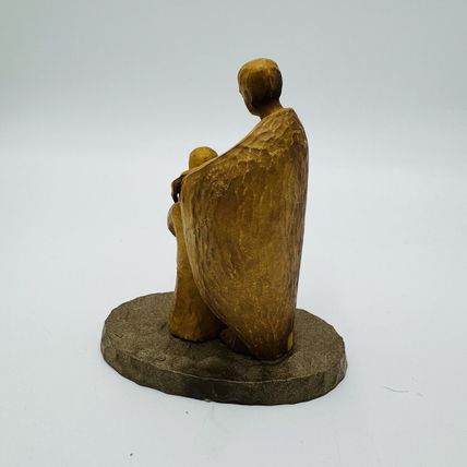 Mod Depose Plastic Religious Mary Joseph Baby Jesus Nativity Italy 6in Vintage