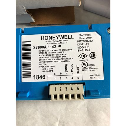 NEW honeywell S7800 A 1142 KEYBOARD DISPLAY MODULE english,S7800A1142,CV