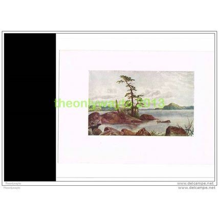 MUSKOKA LAKE, NORTH ONTARIO, Book Illustration, 1907