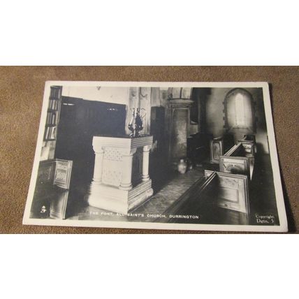 1943 Raphael Tuck real photo Postcard - Durrington church Nr Salisbury Wiltshire