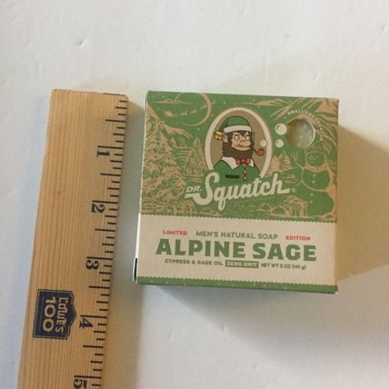 NEW Holiday Limited Edition Dr. Squatch Natural Bar Soap, Alpine Sage, 5 oz