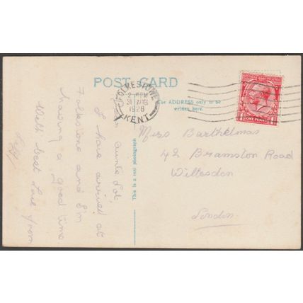 Marine Gardens Pavilion, Folkestone, Kent, 1928 - RP Postcard