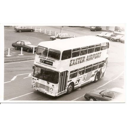 Black & White Photograph of Devon General Ltd. - LFJ 866W ex. Western National