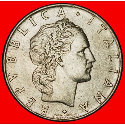 Ⰶ NUDE VULCAN (1954-1989): ITALY★ 50 LIRAS 1963R! DISCOVERY★LOW START★NO RESERVE