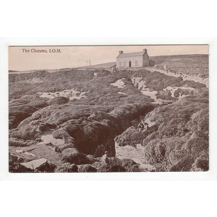 The Chasms near Cregneash Postcard Isle of Man IOM