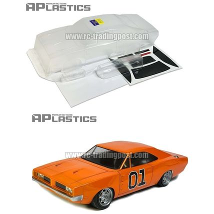 Clear RC Body 1969 Charger 1/10 OnRoad Car HPI/4Tec2.0/RDS/200mm APlastics