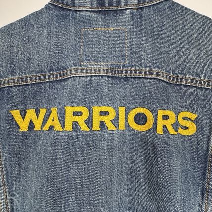 Levi’s NBA Golden State Warriors Trucker Jacket Women’s XXL Rare Limited Edition