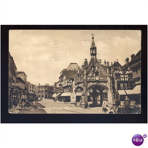 Wiltshire SALISBURY Poultry Cross Postcard (80918) by Frith