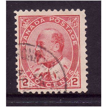 CANADA 1903 2c ROSE CARMINE SG 176 FINE USED#2