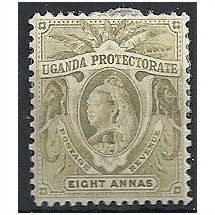 Uganda Protectorate 1898 SG89 8a Pale Olive Mounted Mint . .