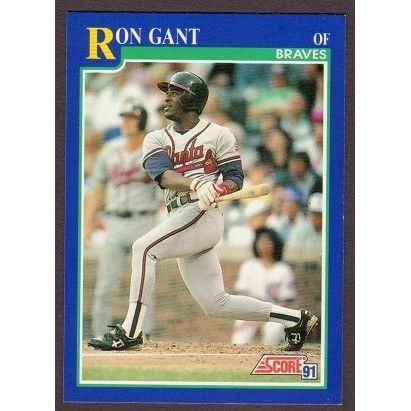 1991 Score Ron Gant # 448 NM-MT