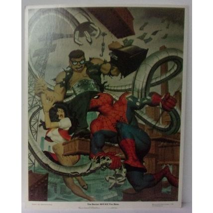 SPIDER-MAN LIMITED EDITION ' ART PORTFOLIO ' DOCTOR OCTOPUS print (1981)