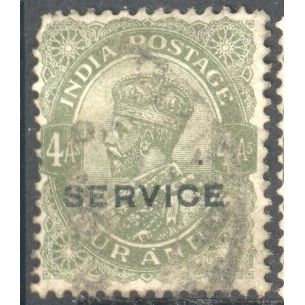 India 1912 - SG O132 - KGV 4a olive (SERVICE) - used 3
