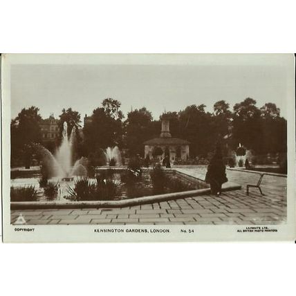 LONDON Kensington Gardens Postcard (Lilywhite 54)
