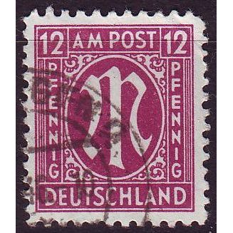 GERMANY Alliiert AmBri [1945] MiNr 0023 B ( O/used )