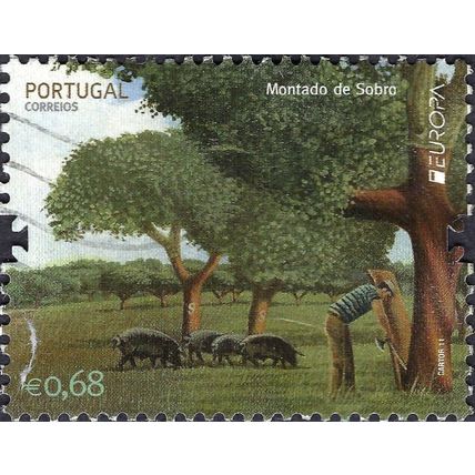 PORTUGAL, MAMMAL, Domestic pig, green 2011, 0.68