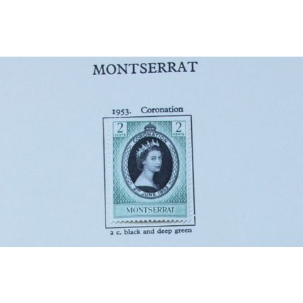 MONTSERRAT QEII 1953 CORONATION SG136 Mounted Mint