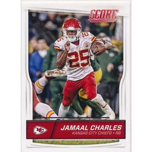 2016 Score Football 159 Jamaal Charles Kansas City Chiefs