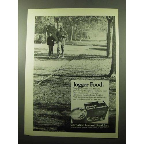 1969 Carnation Instant Breakfast Ad - Jogger Food