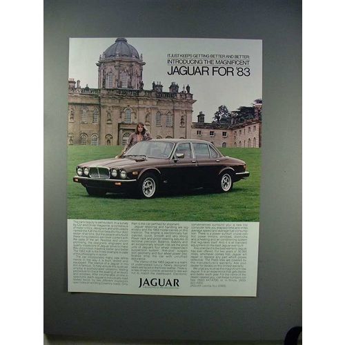 1983 Jaguar XJ6 Car Ad - Getting Better!
