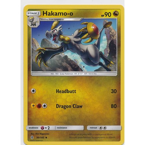 Pokemon Sun & Moon Guardians Rising 99/145 Hakamo-o