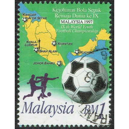 Malaysia 1997 9th World Youth Football Champs 1r Multicoloured SG651 FU