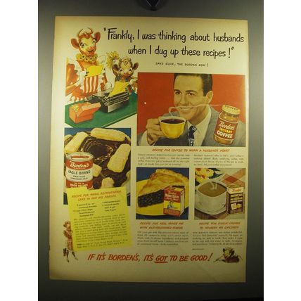 1949 Borden's Milk Ad - recipe for Magic Refrigerator Cake