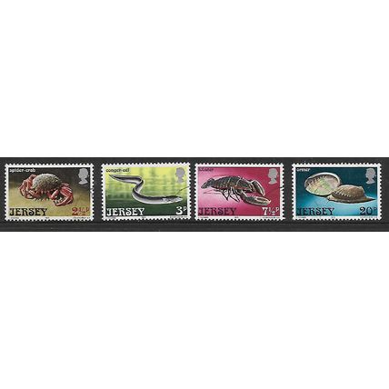 JERSEY 1973 MARINE LIFE SG 99 / 102 SET 4 VALS FINE USED #2