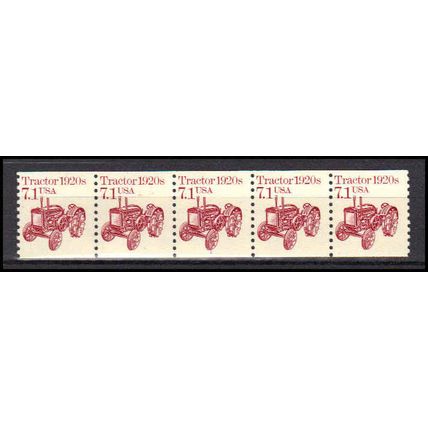2127 7.1c Tractor Fine MNH Dry Gum PNC 1/5 X0652
