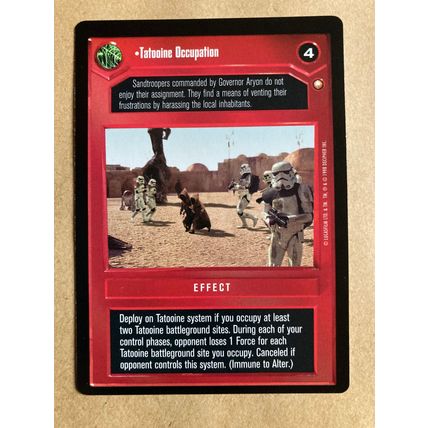 Star Wars CCG: Special Edition Limited # Tatooine Occupation (A) dark 1998