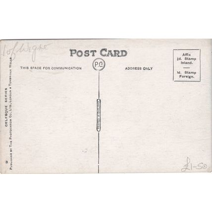 Standard size printed postcard Fishbourne Village Green Isle of Wight