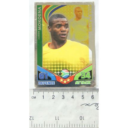 2010 Topps Match Attax World Cup Trading Card - South Africa, Aaron Mokoena, *