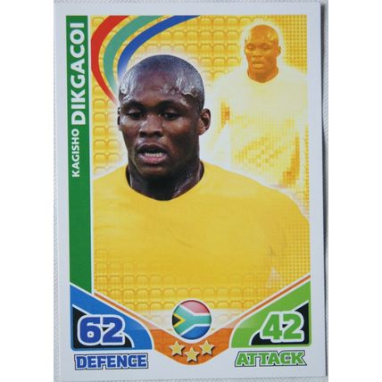 2010 Topps Match Attax World Cup Trading Card - South Africa, Kagischo Dikgacoi