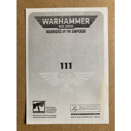 Warhammer 40,000: Warriors of the Emperor Sticker # 111 (A) unused 2022 Panini