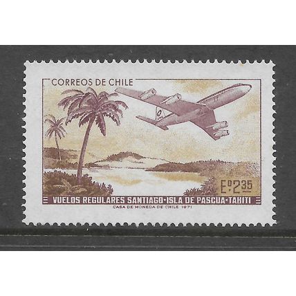 CHILE 1972 2.35 BOEING 707 AIR SERVICE SG 684 UM MINT #2