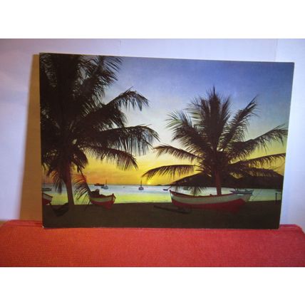SUNSET ON THE BEACHES OF MALAYSIA unused postcard 005 #