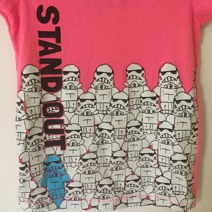 Preowned Star Wars Stormtroopers Standout Girls Medium 7/8 Shirt