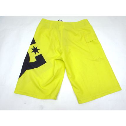 New Boys Girls 24 DC Shoes Long Hot Lime Surf Swim Board Shorts MSRP $35