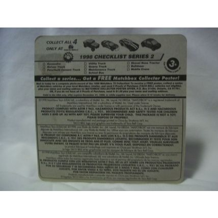 Matchbox Madness Humvee Exclusive Taco Bell 1998