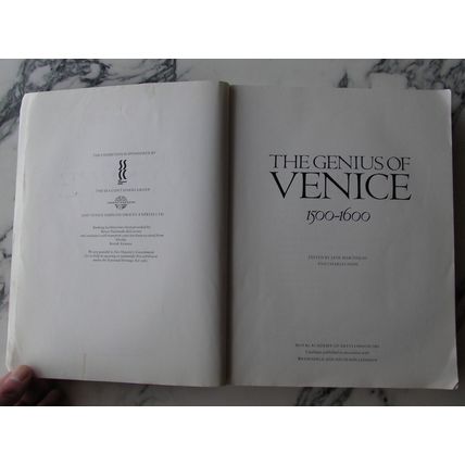 The Genius of Venice 1500-1600-Jane Martineau 1983 Illustrated Art guidebook