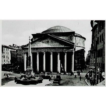 PANTHEON, ROME, ITALY, Postcard, 1937, Postcard