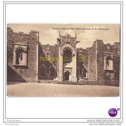 SCOTTISH NATIONAL WAR MEMORIAL FM SOUTH WEST (2), EDINBURGH, SCOTLAND, Postcard