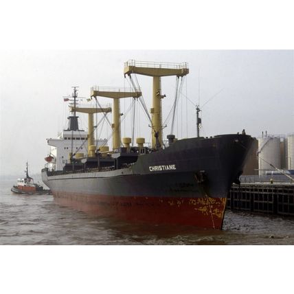 SQ1775 - Cargo Ship - Christiane - photograph 6x4